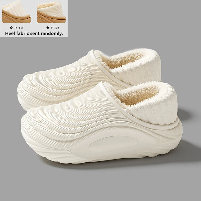 Waterproof Fleece-Lined Clog Slippers