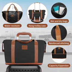 Kono Lightweight Carry-On Suitcase – 3-Piece Travel Set with TSA Lock