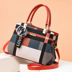 Elegant PU Leather Crossbody Tote – Designer Shoulder & Handbag