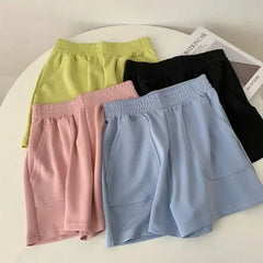 Women's High-Waisted Sports Shorts – Soft, Stretchy Yoga & Gym Shorts