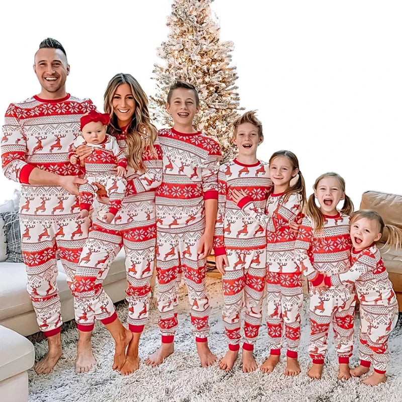 Matching Christmas Family Pyjama Set - Festive Cotton Comfort