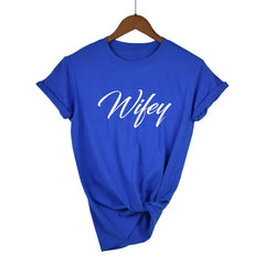 Hubby & Wifey Matching T-Shirt – Funny Casual Cotton Tee for Women