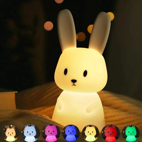 Touch Sensor Rabbit LED Night Light for Kids
