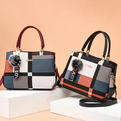 Elegant PU Leather Crossbody Tote – Designer Shoulder & Handbag
