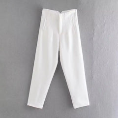 Women's High-Waist Pencil Trousers – Elegant Office & Formal Wear