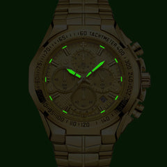 WWOOR Luxury Gold Chronograph Men's Watch