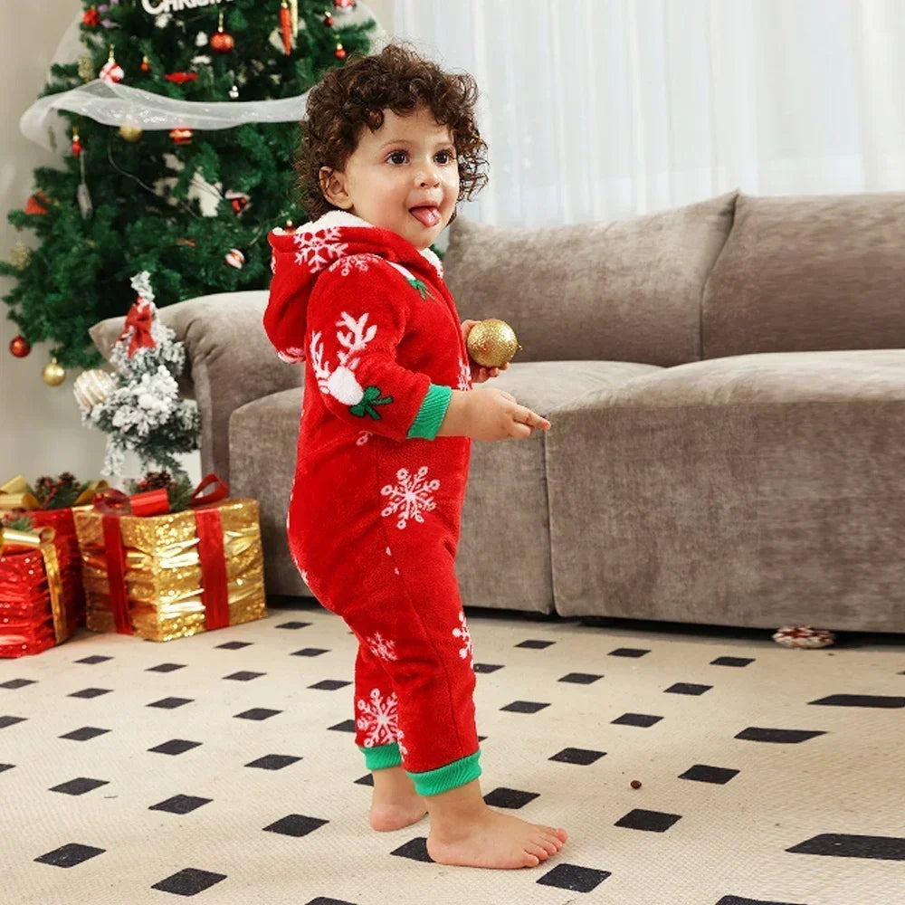 Flannel Warm Family Christmas Pyjamas Set