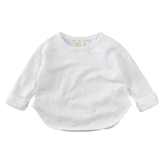 Kids' Cotton Long Sleeve Top, Relaxed Fit