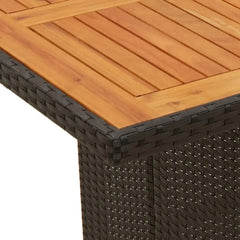 9-Piece Poly Rattan Garden Dining Set – Stylish Outdoor Furniture with Cushions