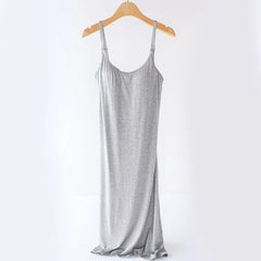 Maternity Sleeveless Nursing Nightdress
