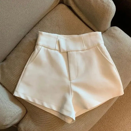 Women's High-Waisted A-Line Shorts – Slim Fit Casual Elegance