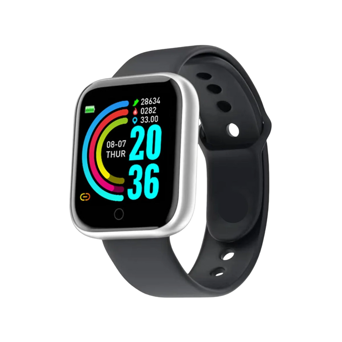 Smart Fitness Watch with Message Alerts, Kids Silvery