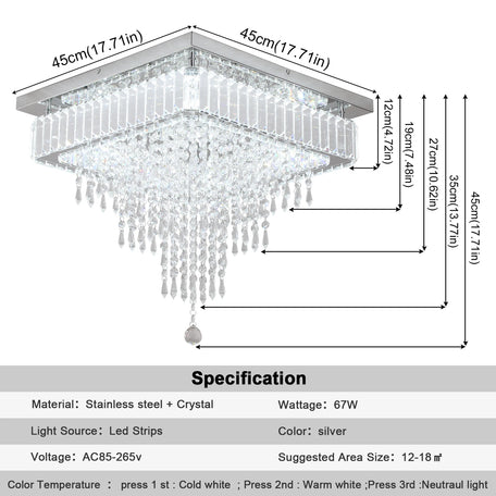 Modern Luxury Crystal LED Chandelier – Elegant Raindrop Pendant Light
