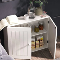 BRIEFNESS Wall & Floor Storage Cabinet – Adjustable Double-Door Unit