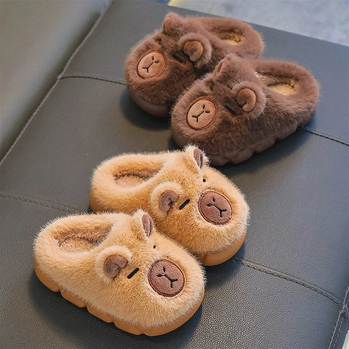 Kids' Warm Cartoon Slippers