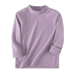 Kids' Brushed Mock Neck Top, Single or 3-Pack