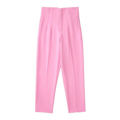 Women's High-Waist Pencil Trousers – Elegant Office & Formal Wear