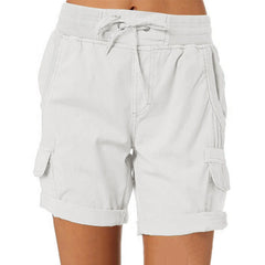 Women's Plus-Size Cargo Shorts – Loose-Fit Summer Hiking Shorts with Pockets