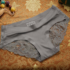 BZEL Lace Seamless Panties – Soft, Sexy & Skin-Friendly Ice Silk Briefs for Women