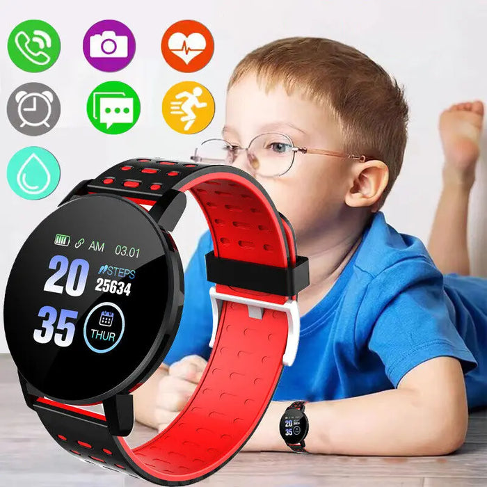 Kids' Waterproof Smartwatch with Heart Rate & Fitness Tracker