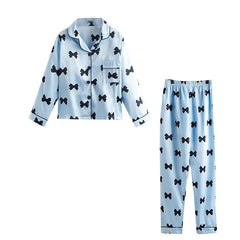 Girls' Satin Silk Pyjama Set – Long Sleeve Two-Piece Sleepwear