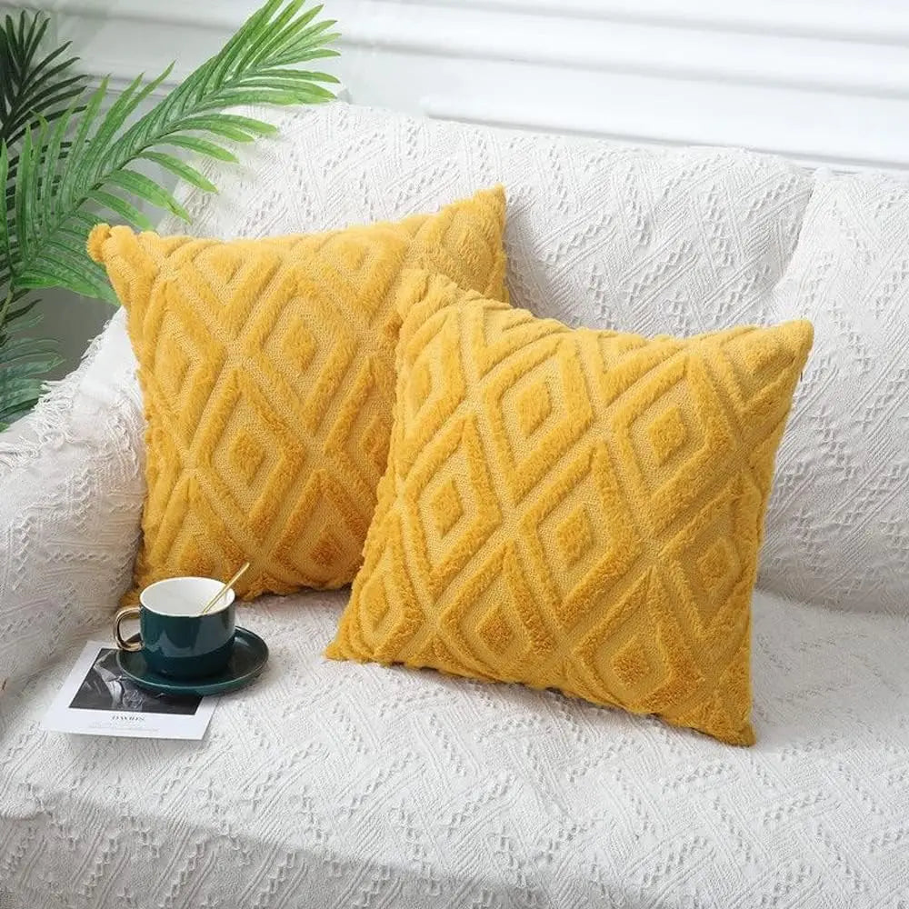 Velvet Diamond Cushion Cover, 45 x 45 cm