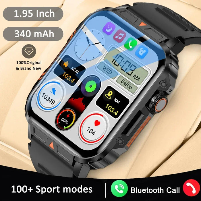 CRTORRS Military-Grade Smartwatch with Health Monitor & Bluetooth Call, image 2