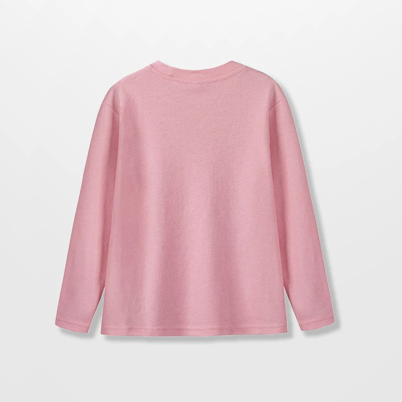 Kids' 100% Cotton Long Sleeve T-Shirt, 7 Colours