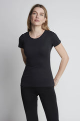 Women's Crew Neck T-Shirt – Cotton Modal, UK 8-18, Made in Portugal