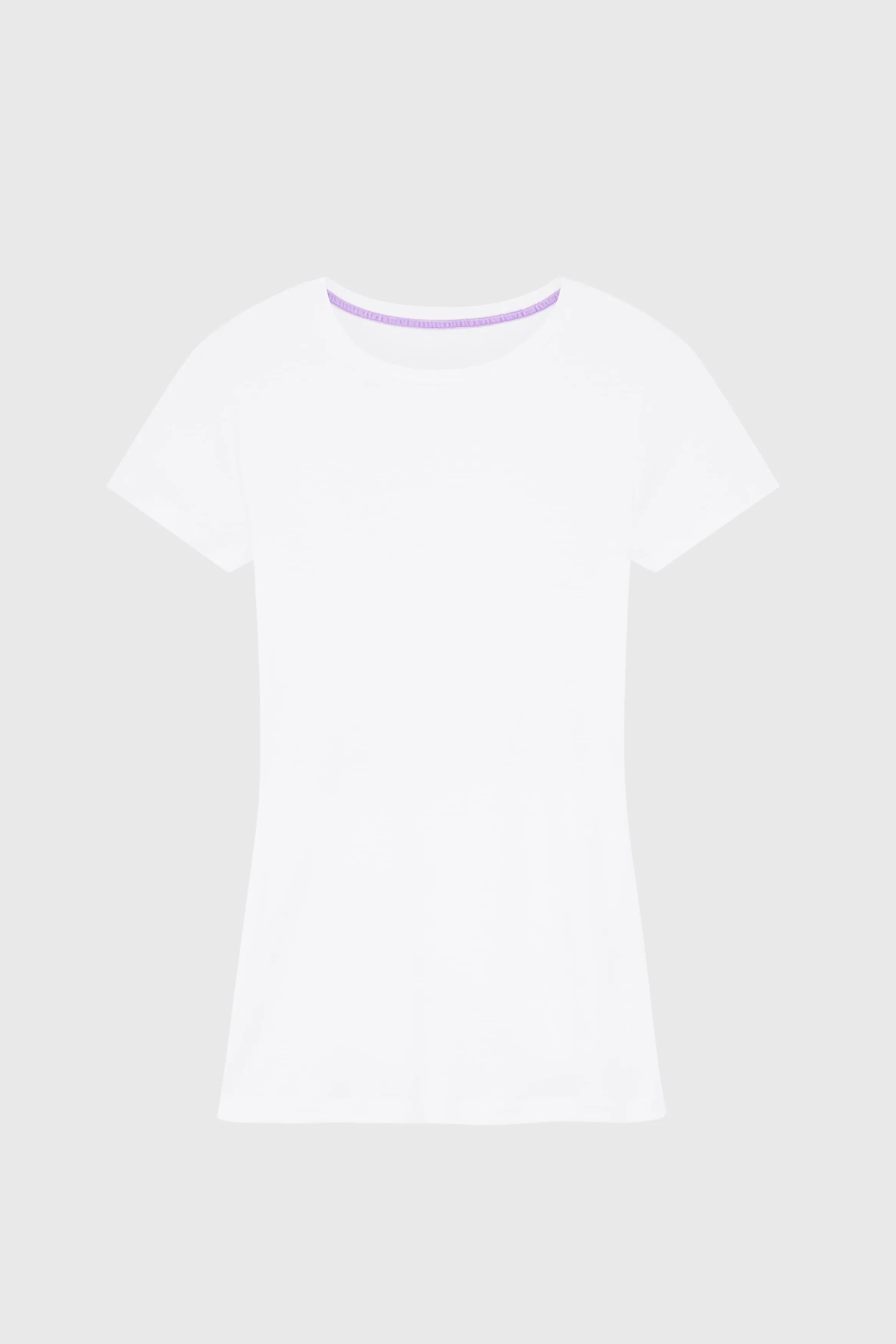 Women's Crew Neck T-Shirt – Cotton Modal, UK 8-18, Made in Portugal