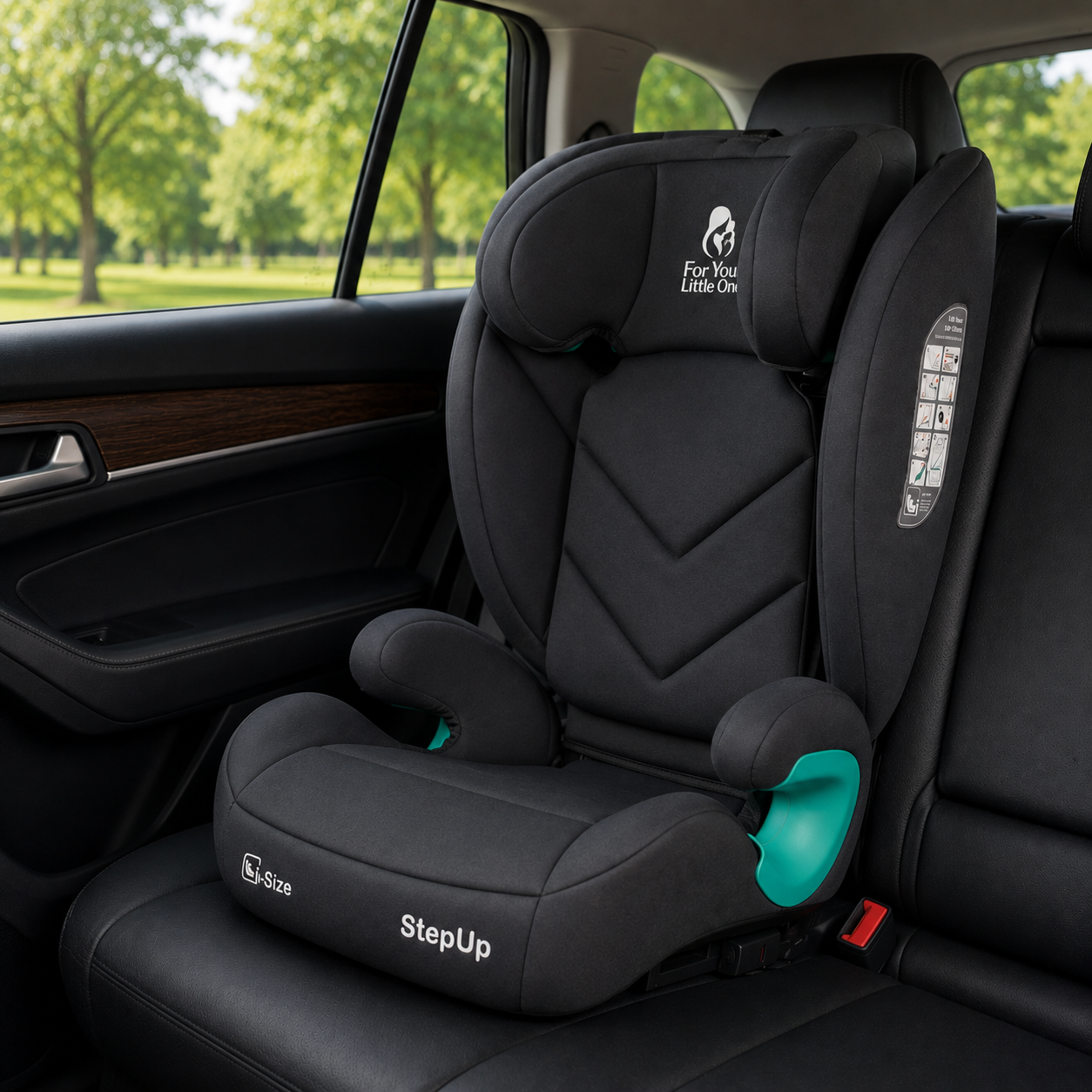 Stepup i-Size ISOFIX High-Back Booster – Slate Mist, 4-12 Years