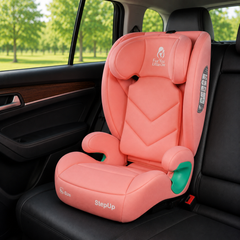 Stepup i-Size ISOFIX High-Back Booster – Blush Rose, 4-12 Years
