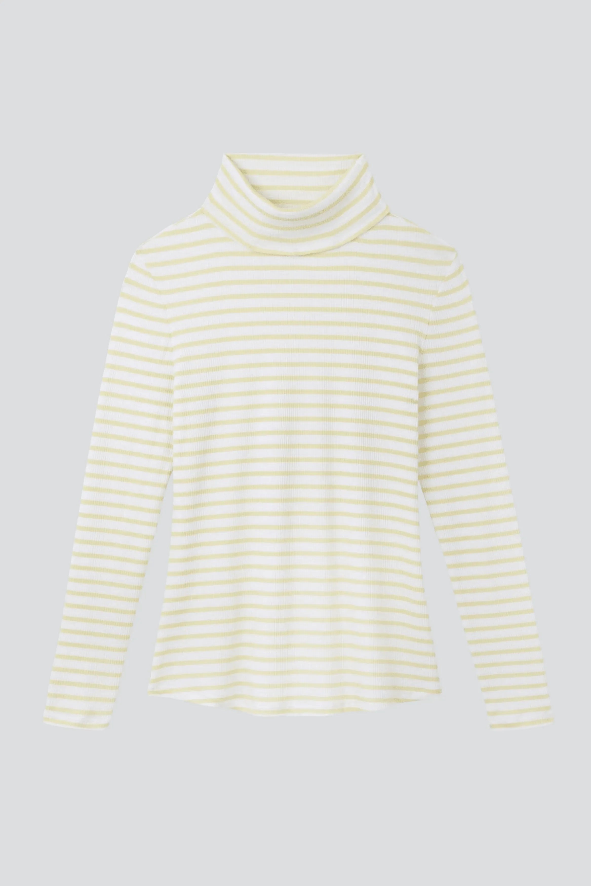 Women's Striped Cotton Roll Neck – Long Sleeve, Seven Colours, UK 8-16