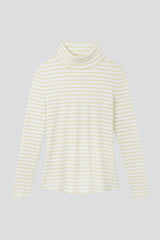Women's Striped Cotton Roll Neck – Long Sleeve, Seven Colours, UK 8-16