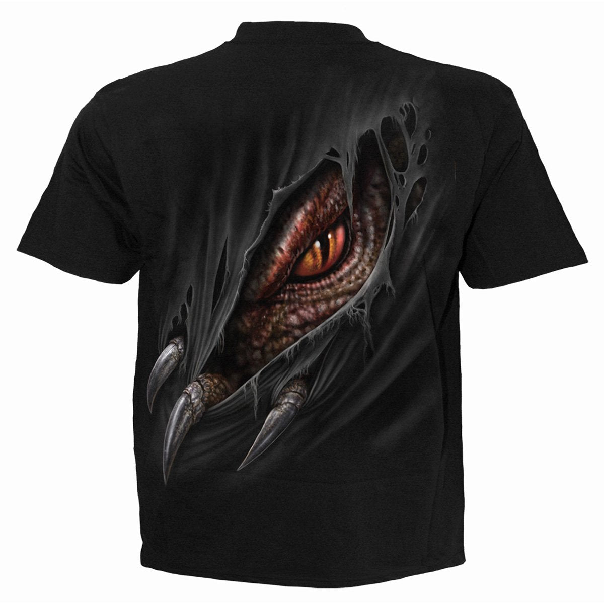 Spiral Breaking Out Kids' Dragon T-Shirt, Black 100% Cotton