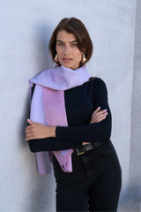 Baby Alpaca Reversible Scarf – Two Tone, Made in Peru