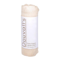 Organic Cotton Muslin Cloths 3 Pack – Soil Association Certified, Made in UK