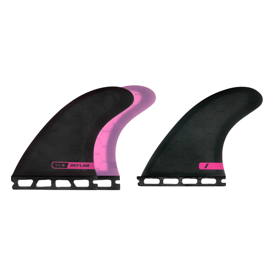Deflow V.2 Thruster Fins, Honeycomb Three-Fin Set