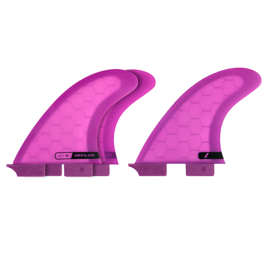 Deflow V.2 Thruster Fins, Honeycomb Three-Fin Set