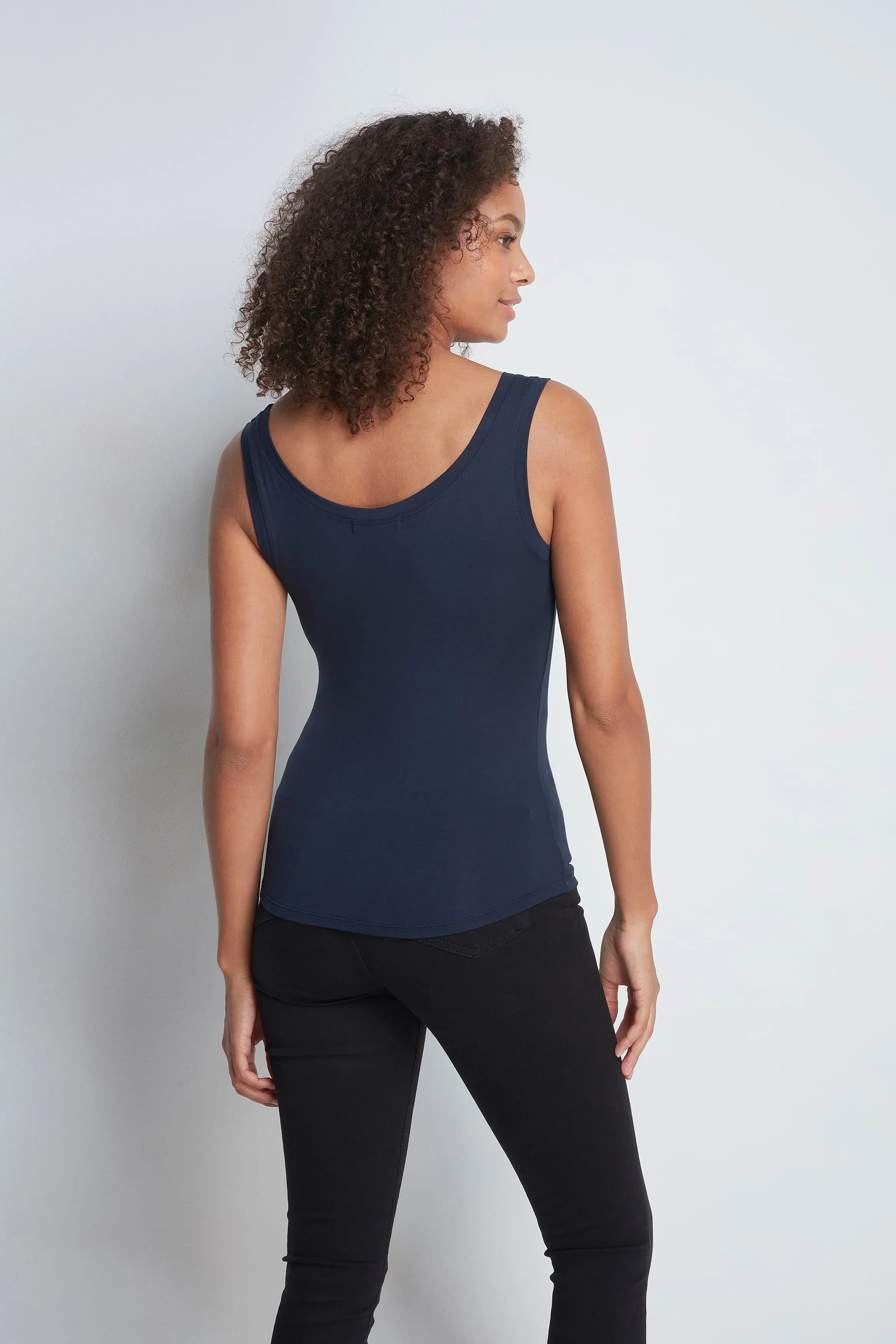 Women's Sleeveless Vest Top – Micro Modal Base Layer, UK 8-18