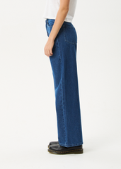 Afends Women's Bella Wide Leg Baggy Jeans, Hemp Blend Denim