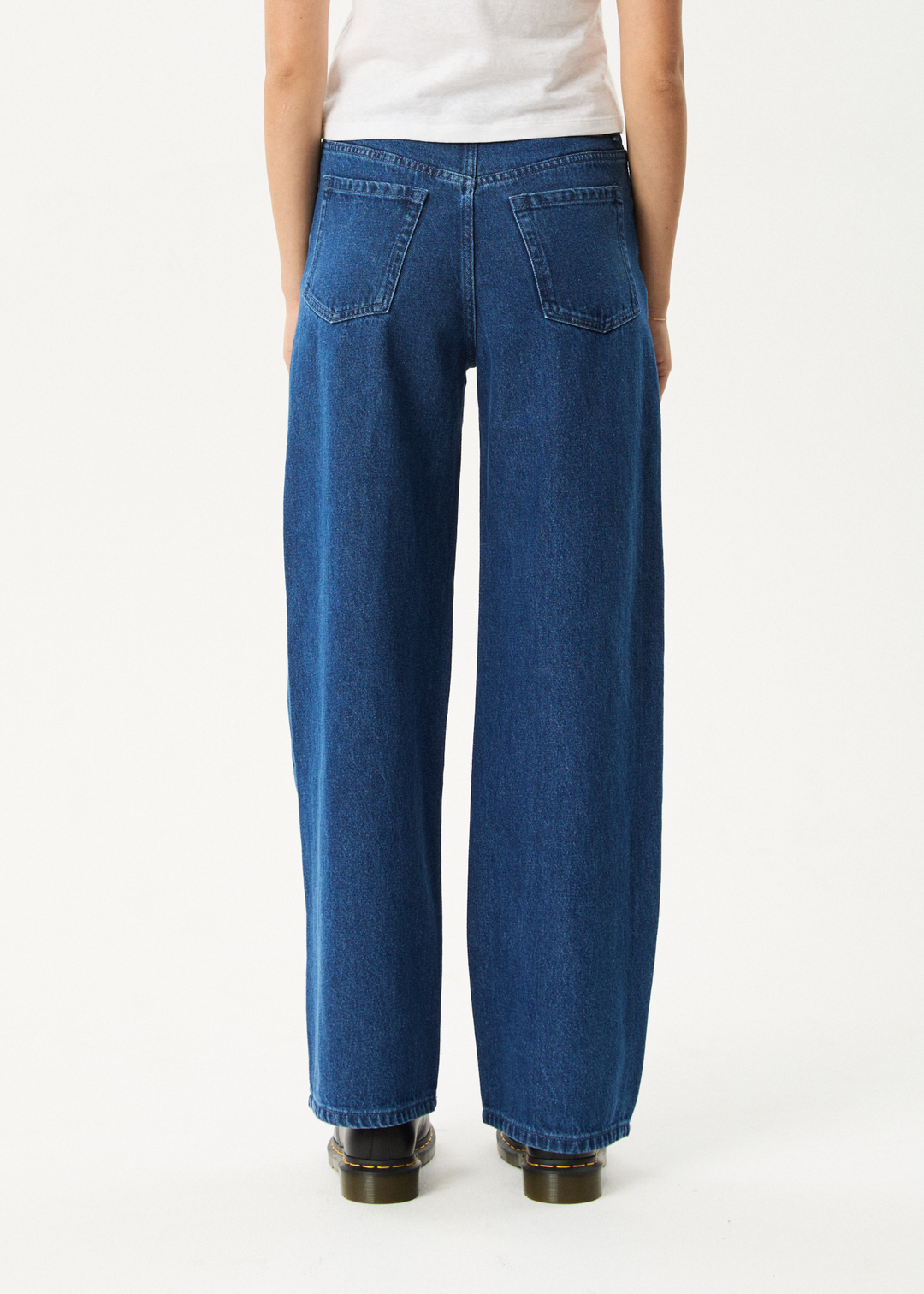 Afends Women's Bella Wide Leg Baggy Jeans, Hemp Blend Denim