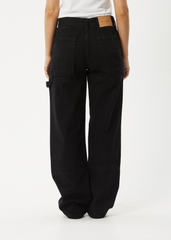 Afends Women's Moss Carpenter Jeans, Organic Cotton Denim