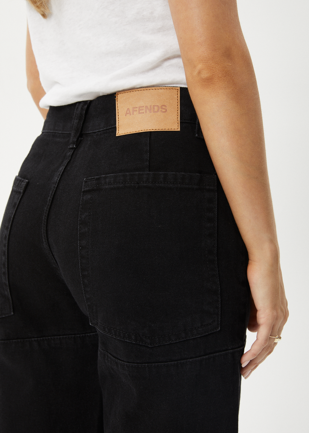 Afends Women's Moss Carpenter Jeans, Organic Cotton Denim