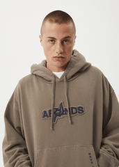 Afends Men's Antics Boxy Fit Hoodie, 320gsm Brushed Fleece