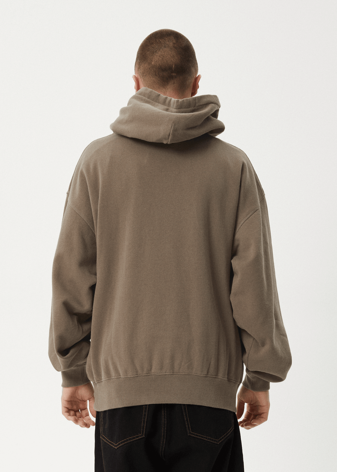 Afends Men's Antics Boxy Fit Hoodie, 320gsm Brushed Fleece