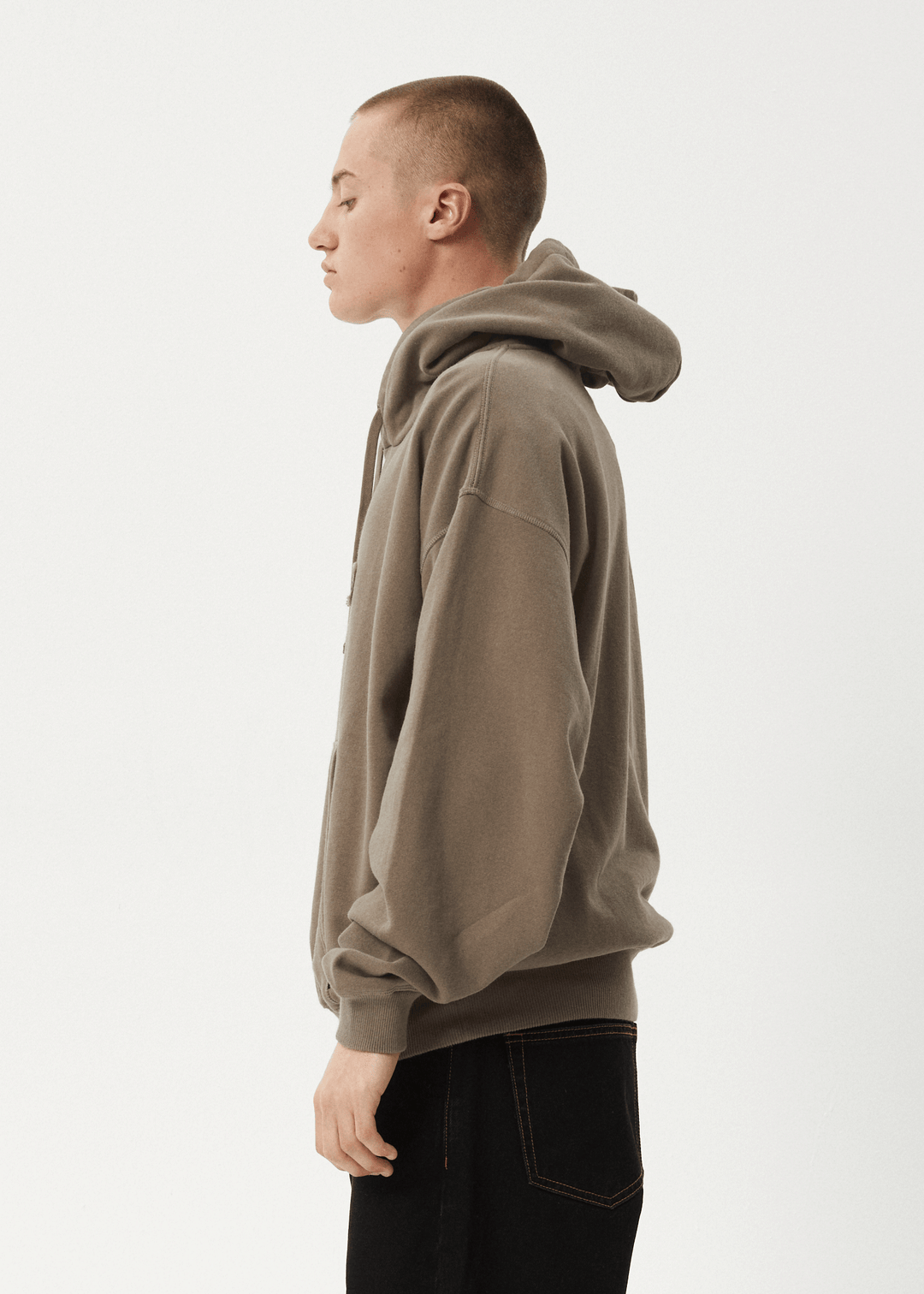 Afends Men's Antics Boxy Fit Hoodie, 320gsm Brushed Fleece