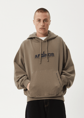 Afends Men's Antics Boxy Fit Hoodie, 320gsm Brushed Fleece