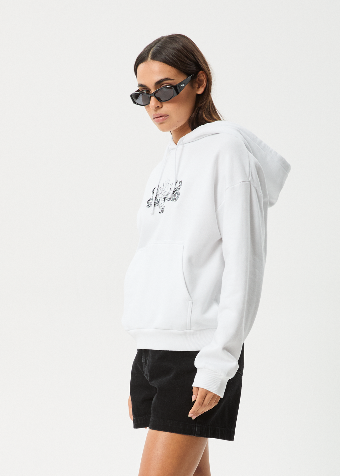 Afends Women's Bonfire Hoodie, Recycled Cotton Fleece