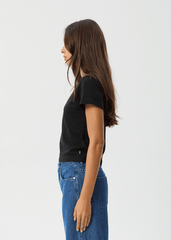 Afends Women's Carmen Baby T-Shirt, Hemp Cotton Jersey